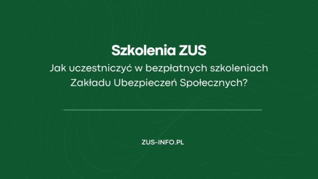Szkolenia ZUS