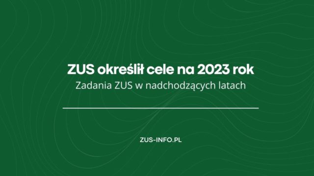 Cele ZUS 2023